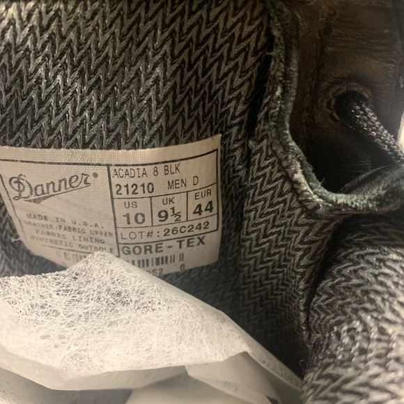 Danner Acadia Black 8 Gor-Tex Men’s Boots Size 10 D PreOwned - Picture 9 of 9